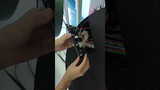 Customized circular LED display screen module disassembly and assembly ledscreenfactory ledwall [upl. by Dnaletak76]