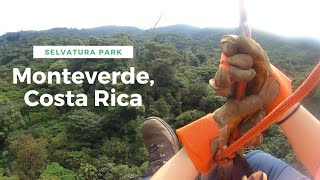 Ziplining Selvatura Adventure Park  Monteverde Costa Rica [upl. by Enyale]