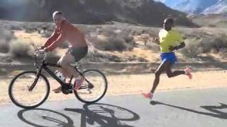 Meb Keflezighi 10 mile Tempo training for 2012 Olympic Marathon Trials [upl. by Rebecca]