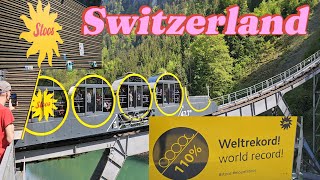 StoosbahnSwitzerland The Steepest Funicular Railway in The WorldWannafeelFamily [upl. by Anstice776]