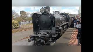 Steamrail Victoria Warragul Shuttle with N456 and A2 986 on a beautiful Sunday [upl. by Tammara]