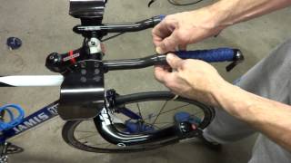 How To Wrap Triathlon Bike Aerobars amp Basebar Handles [upl. by Wiatt315]