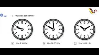 24 Wortschatztraining Uhrzeit und Zeitangaben Aufgabe 2 5 [upl. by Eidnalem836]