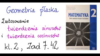 Zadanie na dowodzenie z udziałem twierdzenia sinusów zad 742 kl2 [upl. by Fritzie]