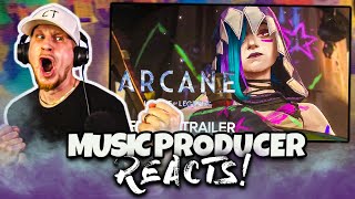 Music Producer REACTS to Arcane Season 2  Official Trailer [upl. by Kirst]