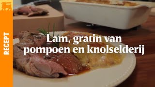 Lam gratin van pompoen en knolselderij [upl. by Airegin]