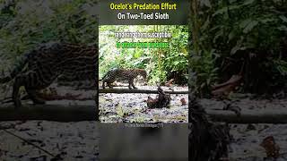 Ocelots Predation Effort on TwoToed Sloth [upl. by Nyletak]