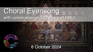 Choral Evensong with celebration of 200 years of RNLI  Sunday 6 October 2024  Chester Cathedral [upl. by Shelah]