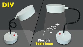 How to make a Table lamp at home  lamp flexible table lamp diy lamp  homemade light  pvc lamp [upl. by Yenroc]