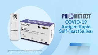 ProDetect Saliva Self Test  Now Everyone Can Test [upl. by Uyerta506]