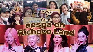 Meet amp Greet aespa on Richoco Land  DinaLog 091124 [upl. by Bethanne265]