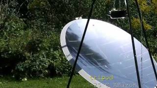 solar cooking How to build a solar cooker from a satellite dish [upl. by Furgeson]