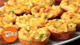 How To Make Chicken And Fries Pot Pies  Easy Party Appetizers  Twisted [upl. by Bethina320]