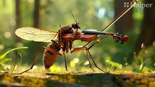 Mosquito Sound  Mosquito playing Violin [upl. by Ailido]