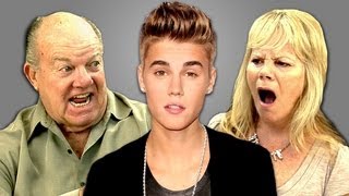 ELDERS REACT TO JUSTIN BIEBER [upl. by Arotal353]