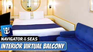 Navigator of the Seas  Interior Stateroom with Virtual Balcony Tour amp Review 4K  Royal Caribbean [upl. by Claudia]