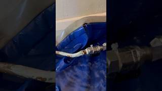 Emergency leak repair on 10mm radiator pipe plumber plumbing [upl. by Finnie363]