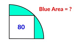 Find the shaded area inside the quarter circle  A Very Nice Geometry Problem [upl. by Aicek]