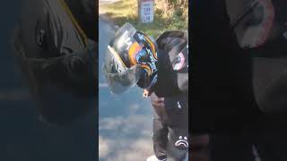 My brother fall down from scooty while going ride with me sad ride falldown help friends [upl. by Eirrahs]