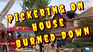 Pickering Ontario house burned down [upl. by Lleraj270]