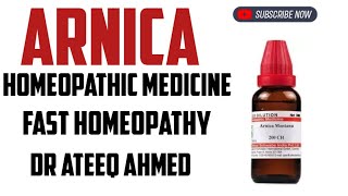 Arnica Homeopathic Medicine  Uses amp Symptoms  Arnica 30 C amp 200 C [upl. by Aigil]