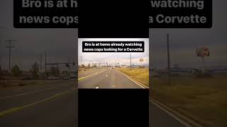 Corvette loses cops in 15 seconds🤯youtubeshorts policechase corvette [upl. by Nilra482]