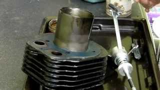 Honing  Deglazing Cylinder Hone Royal Enfield 350 Bullet Classic [upl. by Columba]