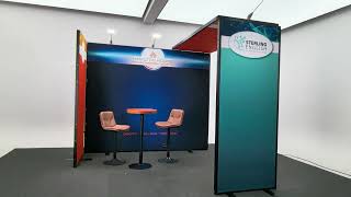 3x3 transform trade show booth 10x10ft exhibition display stand [upl. by Kurtzman]