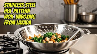 The New Hex Pattern Stainless Steel Wok food [upl. by Rubina]