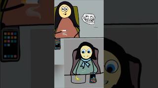 আমি পড়াশোনা করি না 😂 funny cartoon animation shorts [upl. by Akiras]