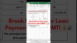 Excel PPMT Function Track Your Loan Payments easily with this excel excelshorts exceltricks [upl. by Alit]