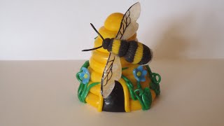 Polymer Clay  Bee Hive Part 1 of 2  Bee [upl. by Iba]