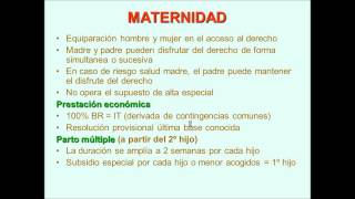 umh1909 201213 Lec004 Subsidio por Maternidad 13 [upl. by Krause]