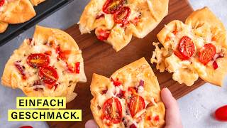 PartySnack Deluxe Pizza Muffins mit fertigem Pizzateig [upl. by Kalikow]