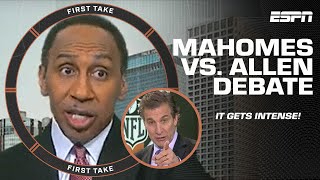 🗣️ Stephen A GETS HEATED in a Josh AllenPatrick Mahomes debate with Mad Dog amp Swagu 🔥  First Take [upl. by Lawry]