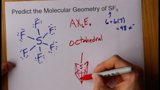 Molecular Geometry of SF6 sulfur hexafluoride [upl. by Trumaine]