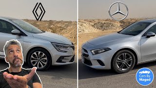 هيه نص السعر بس هل هيه نص القيمة  Megane Vs A200 Sedan ميجان ضد مرسيدس [upl. by Pasol528]