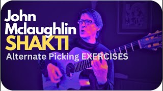 John McLaughlinShakti Alternate Picking Guitar Exercises explored [upl. by Havener]