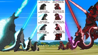 Evolution Of GODZILLA vs Evolution Of SHIN GODZILLA Atomic Breath SS1SS2SS3SS4  CARTOON FUNNY [upl. by Annaierb]