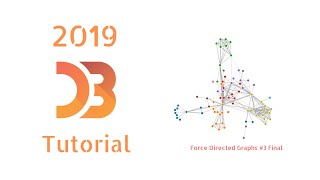 D3js tutorial Part 6 Force Directed Graph With Text Labels 2019 [upl. by Skilken352]