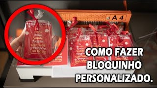 Como fazer bloquinhos personalizados rápido e fácil [upl. by Arde]