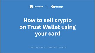 How to SELL crypto in Trust Wallet With Ramp [upl. by Adelaida]