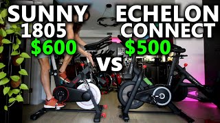 Echelon Connect Sport vs Sunny SFB1805  600 Sunny Bike compared to 500 Echelon Bike review [upl. by Ailsun]