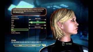 Lets play Mass effect 2  Character creation [upl. by Einwat]