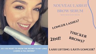 NOUVEAU LASH AND BROW SERUM DEMONSTRATION [upl. by Nerad]