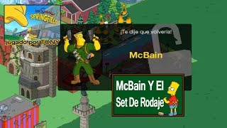 Los Simpson Springfield quotMcBain y el Set de rodajequot por Tony [upl. by Velick]