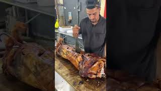 Lechon a la barrita puertorico lechon charneco [upl. by Asnarepse109]