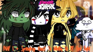 FNAF 1  Springtrap React To Friday Night Funkin Whitty Vs BF Fire Fight  Gacha Club [upl. by Ojeibbob280]