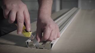 How to install a frameless pocket sliding door with a standard finish  X5 Xinnix [upl. by Eramat614]