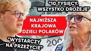 Emerytka vs student “Za mało ludzie zarabiają” Najniższa krajowa dzieli Polaków [upl. by Auop104]